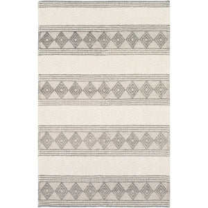 Surya Hygge Modern Charcoal, White Rugs HYG-2300