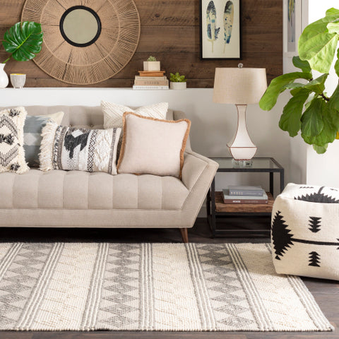 Image of Surya Hygge Modern Charcoal, White Rugs HYG-2300