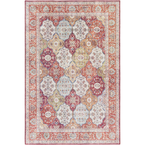 Image of Surya Iris Traditional Camel, Garnet, Ivory, Navy, Wheat, Ice Blue Rugs IRS-2311