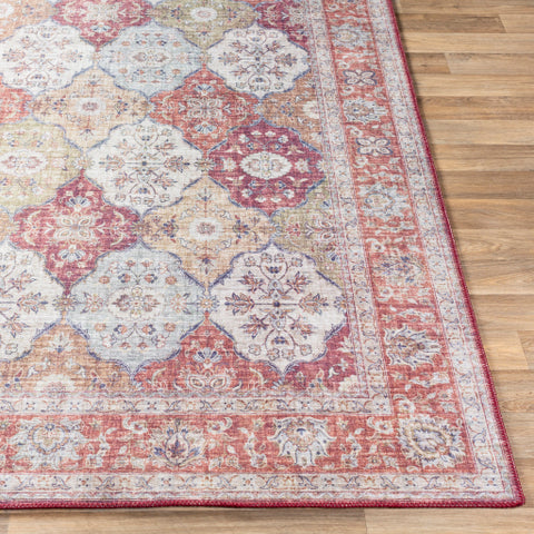 Image of Surya Iris Traditional Camel, Garnet, Ivory, Navy, Wheat, Ice Blue Rugs IRS-2311