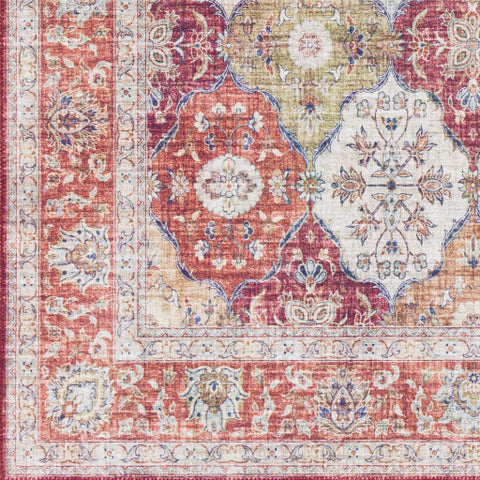 Image of Surya Iris Traditional Camel, Garnet, Ivory, Navy, Wheat, Ice Blue Rugs IRS-2311