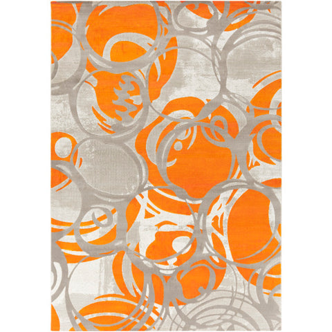 Image of Surya Jax Modern Burnt Orange, Dark Brown, Light Gray Rugs JAX-5000