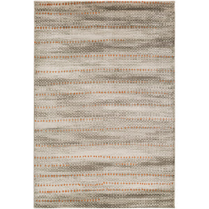 Surya Jax Modern Light Gray, Dark Brown, Burnt Orange Rugs JAX-5009