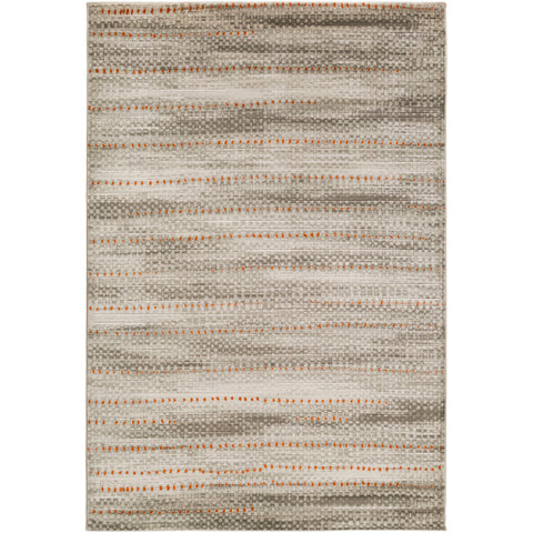 Image of Surya Jax Modern Light Gray, Dark Brown, Burnt Orange Rugs JAX-5009