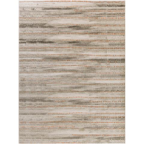 Image of Surya Jax Modern Light Gray, Dark Brown, Burnt Orange Rugs JAX-5009