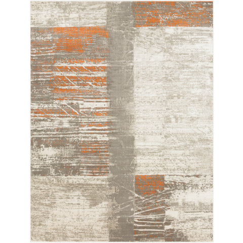 Image of Surya Jax Modern Burnt Orange, Dark Brown, Light Gray Rugs JAX-5012