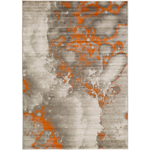 Image of Surya Jax Modern Burnt Orange, Light Gray, Dark Brown Rugs JAX-5022