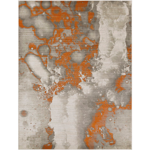 Image of Surya Jax Modern Burnt Orange, Light Gray, Dark Brown Rugs JAX-5022