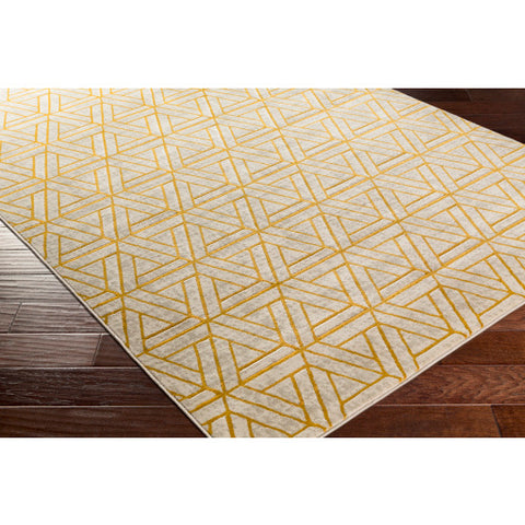 Image of Surya Jax Modern Mustard, Dark Brown, Light Gray Rugs JAX-5027