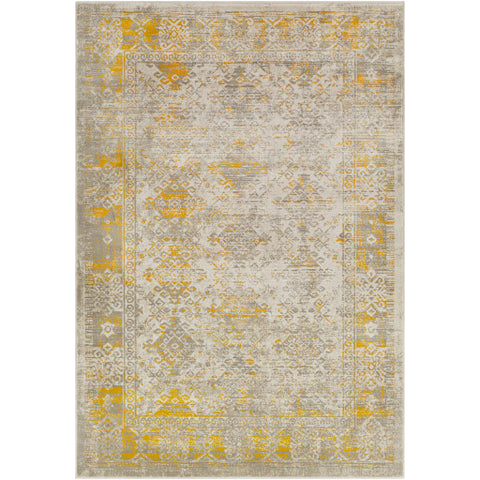 Image of Surya Jax Traditional Mustard, Dark Brown, Taupe, Light Gray Rugs JAX-5049