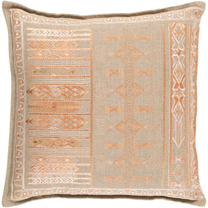 Surya Jizera Bohemian/Global Tan, Peach, Blush, Beige Pillow Kit JIZ-001-Wanderlust Rugs