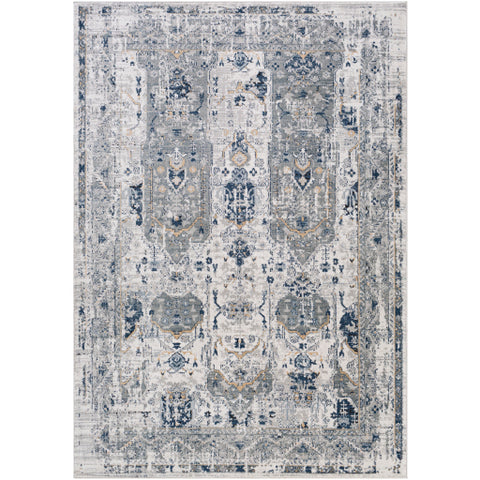 Image of Surya Jolie Traditional Medium Gray, Tan, Light Gray, Ivory, Charcoal, Dark Blue, Black Rugs JLO-2310