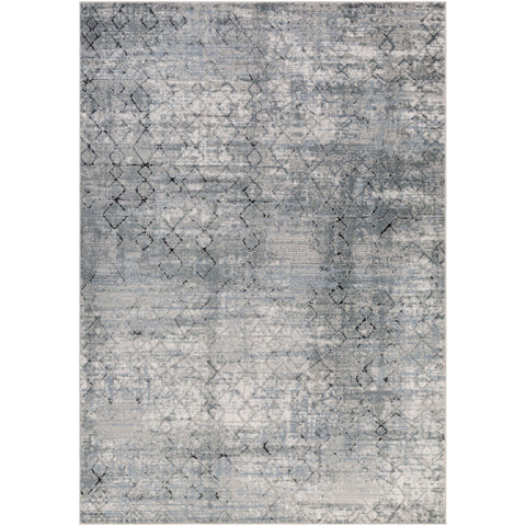 Image of Surya Jolie Traditional Medium Gray, Light Gray, Ivory, Charcoal, Dark Blue, Black Rugs JLO-2313