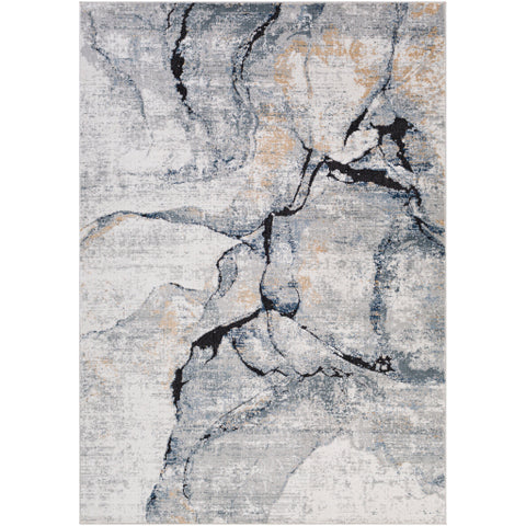 Image of Surya Jolie Modern Medium Gray, Tan, Light Gray, Ivory, Charcoal, Dark Blue, Black Rugs JLO-2316