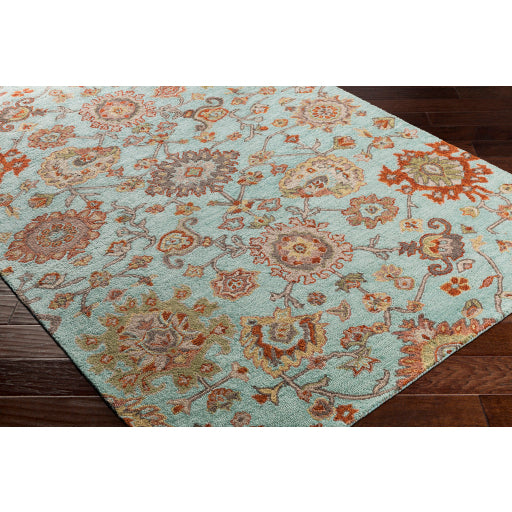 Surya Joli Traditional Sea Foam, Burnt Orange, Dark Brown, Olive, Taupe, Camel, Light Gray Rugs JOI-1001