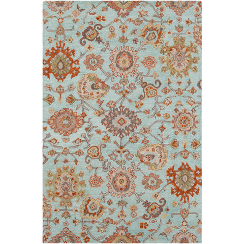 Image of Surya Joli Traditional Sea Foam, Burnt Orange, Dark Brown, Olive, Taupe, Camel, Light Gray Rugs JOI-1001