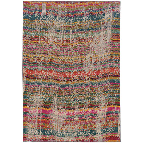 Image of Oriental Weavers Kaleidoscope 5992F 2' 7" X 10' 0" Casual Multi Multi Abstract Runner Rug-Wanderlust Rugs
