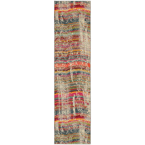 Image of Oriental Weavers Kaleidoscope 5992F 2' 7" X 10' 0" Casual Multi Multi Abstract Runner Rug-Wanderlust Rugs