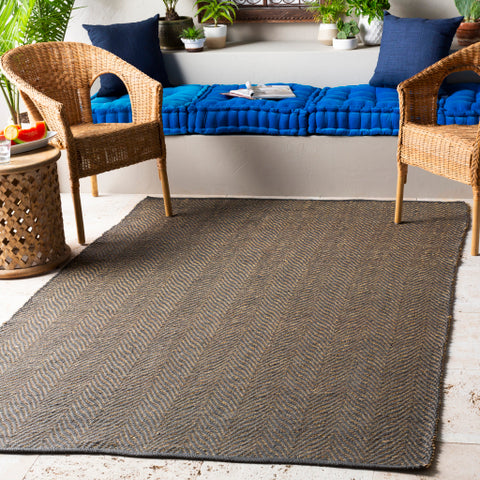 Image of Surya Karim Modern Charcoal, Wheat Rugs KAM-1002