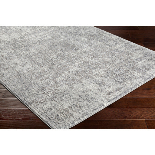Surya Katmandu Traditional Charcoal, Light Gray, Ivory, Medium Gray Rugs KAT-2301