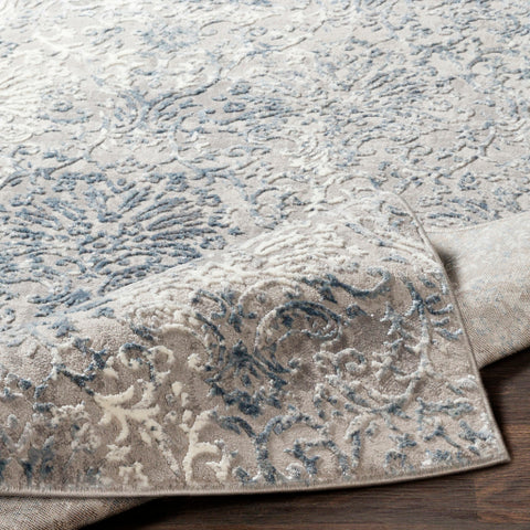 Image of Surya Katmandu Traditional Navy, Denim, Charcoal, Light Gray, Ivory, Medium Gray Rugs KAT-2303