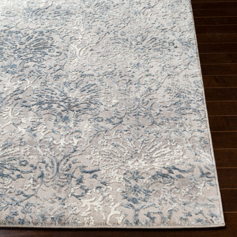 Image of Surya Katmandu Traditional Navy, Denim, Charcoal, Light Gray, Ivory, Medium Gray Rugs KAT-2303