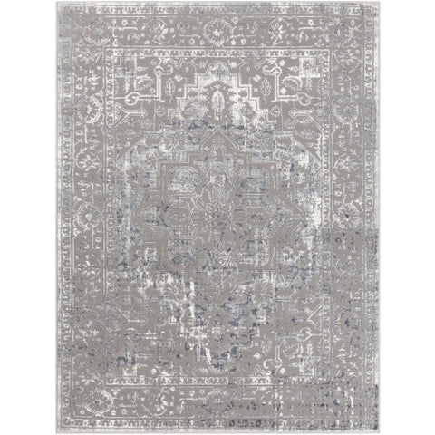 Image of Surya Katmandu Traditional Charcoal, Light Gray, Ivory Rugs KAT-2305