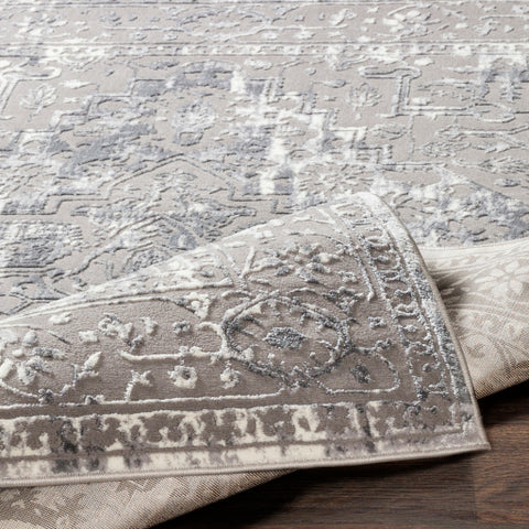 Image of Surya Katmandu Traditional Charcoal, Light Gray, Ivory Rugs KAT-2305