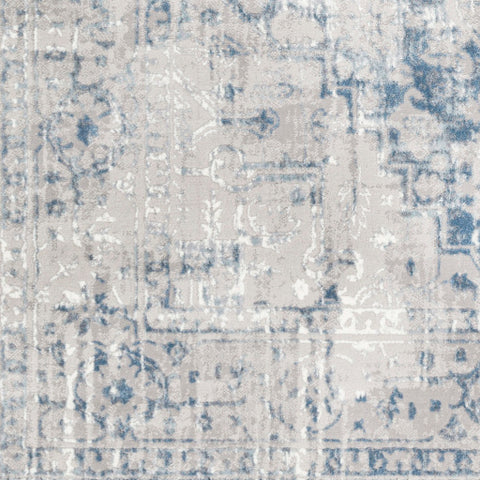 Image of Surya Katmandu Traditional Navy, Denim, Charcoal, Light Gray, Ivory, Medium Gray Rugs KAT-2306