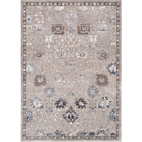 Image of Surya Katmandu Traditional Charcoal, Light Gray, Denim, Medium Gray, Ivory Rugs KAT-2315