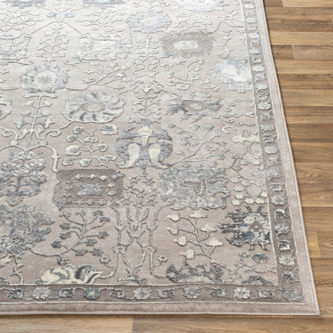 Image of Surya Katmandu Traditional Charcoal, Light Gray, Denim, Medium Gray, Ivory Rugs KAT-2315