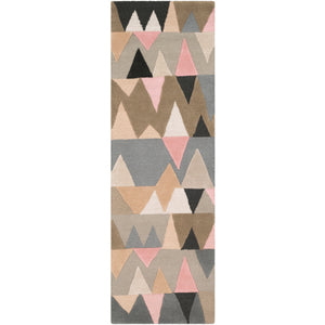 Surya Kennedy Modern Pale Pink, Beige, Tan, Medium Gray, Black Rugs KDY-3015