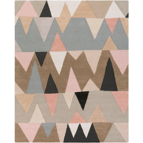 Image of Surya Kennedy Modern Pale Pink, Beige, Tan, Medium Gray, Black Rugs KDY-3015