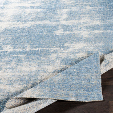 Image of Surya Kilim Modern Denim, White, Cream Rugs KLM-2307