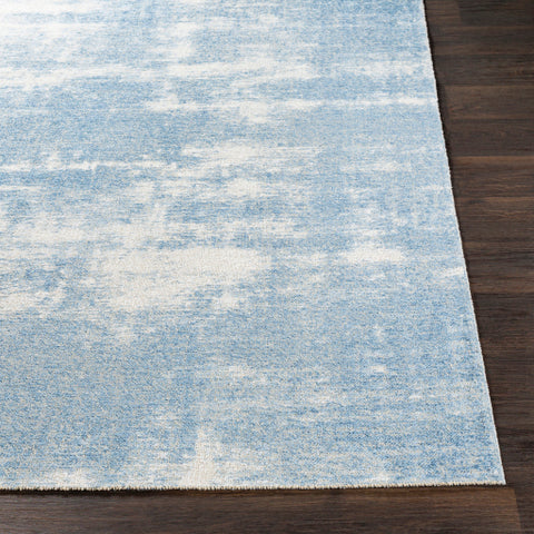 Image of Surya Kilim Modern Denim, White, Cream Rugs KLM-2307