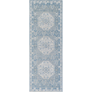 Surya Kilim Traditional Denim, White, Cream Rugs KLM-2309