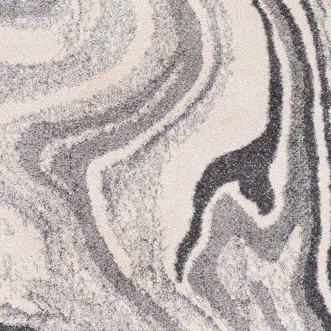 Image of Surya Lula Modern Charcoal, Medium Gray, Ivory Rugs LAL-2306