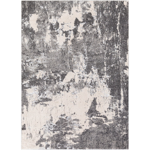 Image of Surya Lula Modern Charcoal, Ivory, Medium Gray Rugs LAL-2307