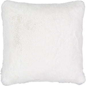 Surya Lapalapa Hide, Leather & Fur White Pillow Cover LAP-001-Wanderlust Rugs