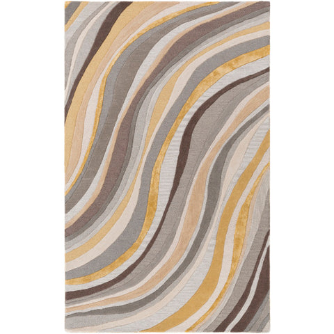 Image of Surya Lounge Modern Medium Gray, Charcoal, Bright Yellow, Taupe, Ivory, Wheat, Dark Green, Camel, Light Gray Rugs LGE-2291