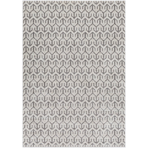 Image of Surya Lagom Modern Charcoal, Medium Gray, Light Gray, Ivory Rugs LGM-2301