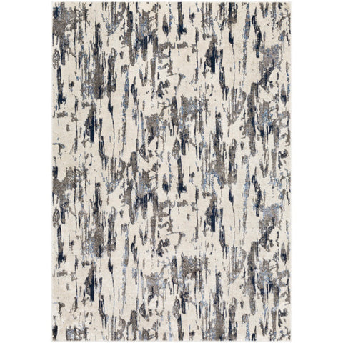 Image of Surya Lagom Modern Charcoal, Pale Blue, Navy, Medium Gray, Ivory Rugs LGM-2302