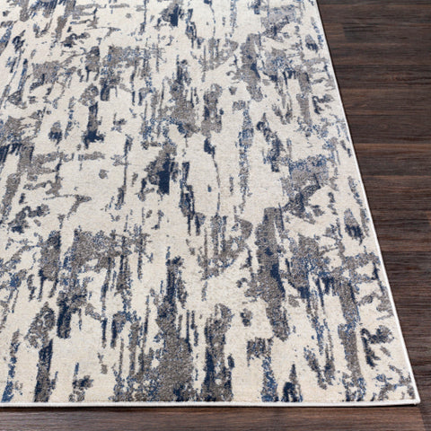 Image of Surya Lagom Modern Charcoal, Pale Blue, Navy, Medium Gray, Ivory Rugs LGM-2302