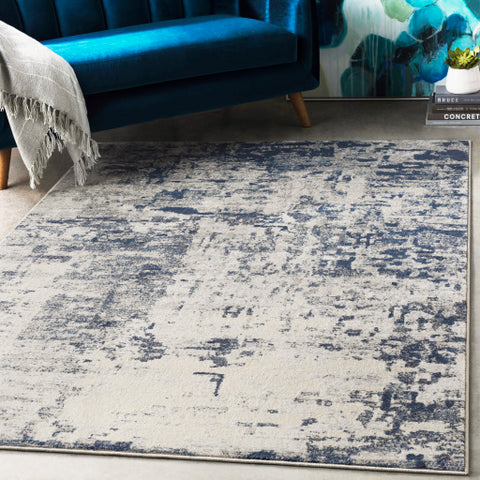 Image of Surya Lagom Modern Navy, Pale Blue, Charcoal, Light Gray, Ivory Rugs LGM-2304