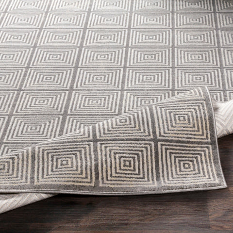 Image of Surya Lagom Modern Charcoal, Medium Gray, Ivory Rugs LGM-2308