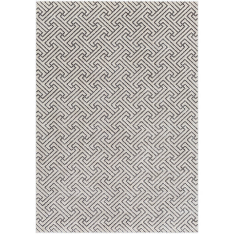 Image of Surya Lagom Modern Charcoal, Medium Gray, Ivory Rugs LGM-2310
