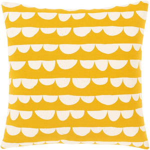 Surya Lachen Modern Bright Yellow, White Pillow Cover LHN-002-Wanderlust Rugs