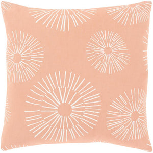 Surya Lachen Modern Peach, White Pillow Cover LHN-003-Wanderlust Rugs