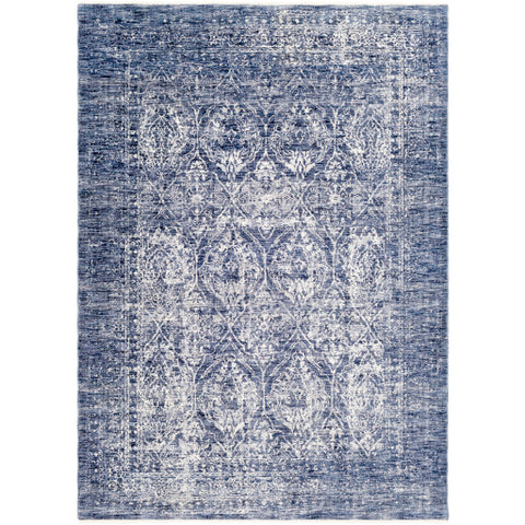 Image of Surya Lincoln Traditional Navy, Denim, Sky Blue, Beige, White Rugs LIC-2305