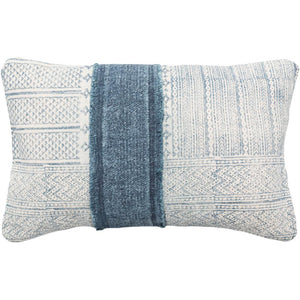 Surya Lola Bohemian/Global Cream, Navy, Pale Blue Pillow Kit LL-002-Wanderlust Rugs